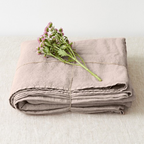 Portobello washed linen bed sheet Linen Tales