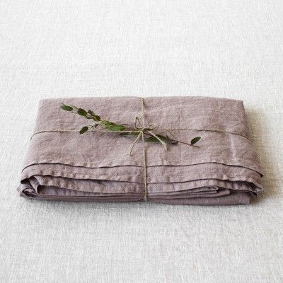 Sábana de lino rosa ceniza Linen Tales Linen Tales