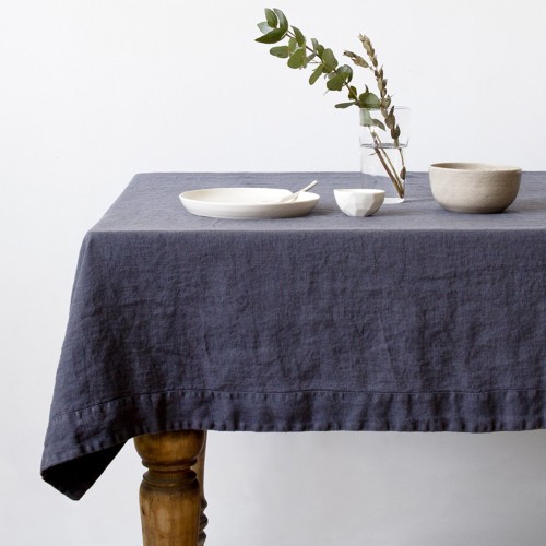 Nappe en lin Gris foncé Linen Tales