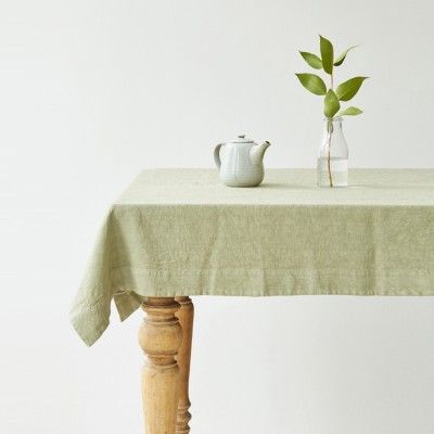 Tovaglia in lino salvia Linen Tales Linen Tales