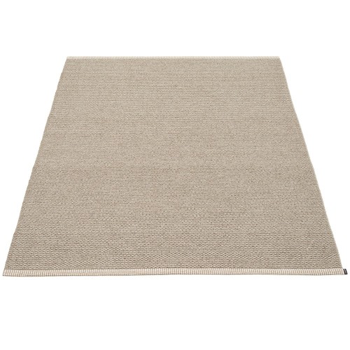 Mono rug dark linen Pappelina