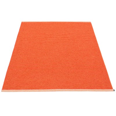 Mono oranje vloerkleed Pappelina 2