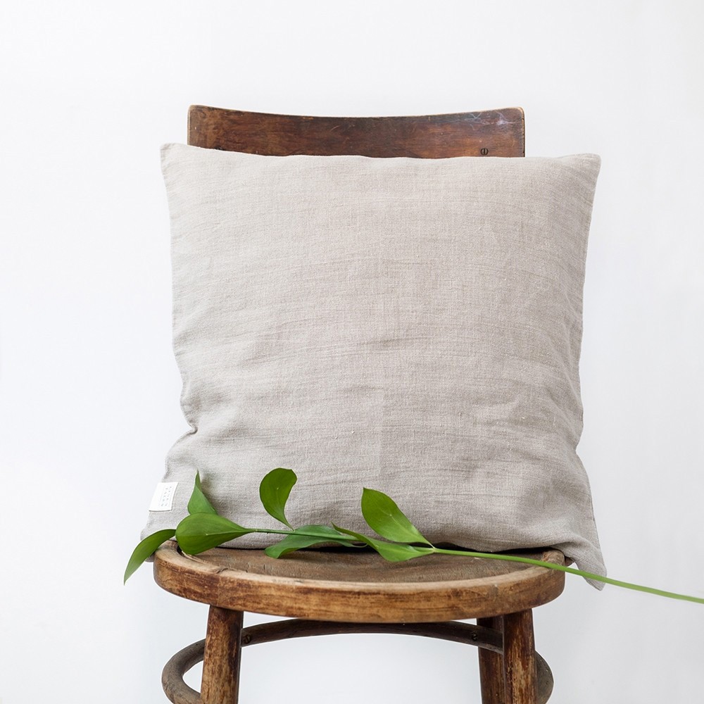 Natural washed linen cushion cover Linen Tales