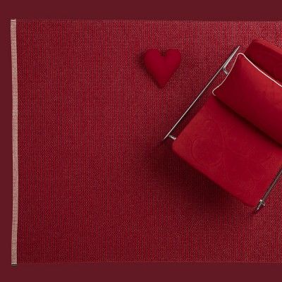 Mono rug dark red Pappelina Pappelina
