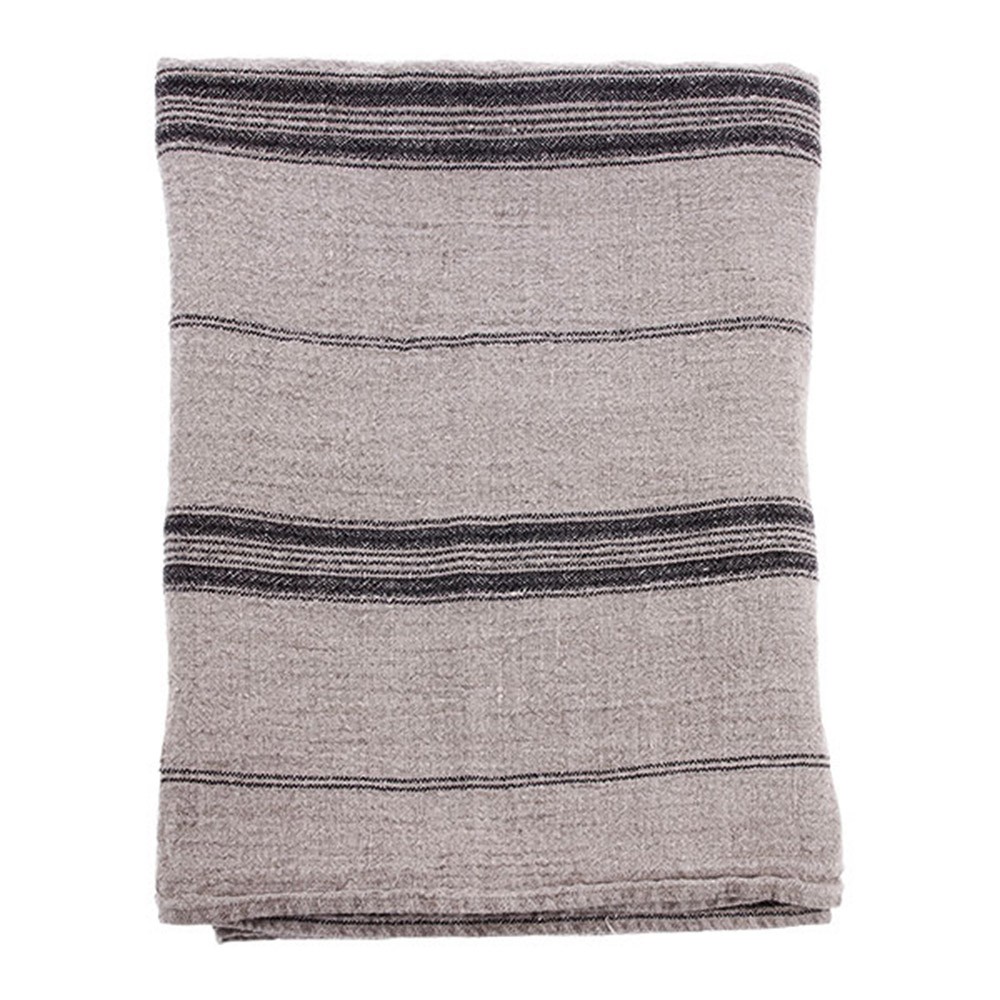 Table cloth natural striped linen HKliving