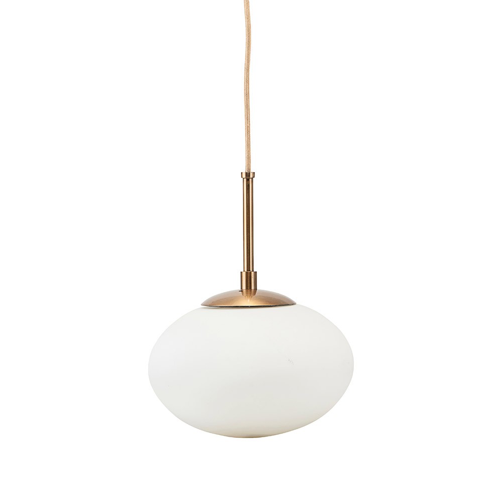 Witte opaal hanglamp S House Doctor