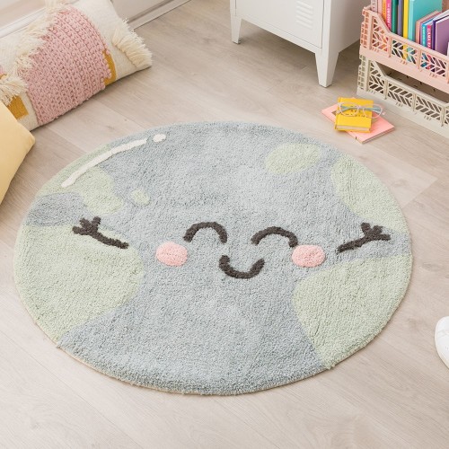 Big Big World wasbaar vloerkleed Lorena Canals