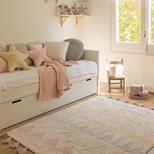 Wasbaar vloerkleed Azteca Natural Vintage nude L Lorena Canals