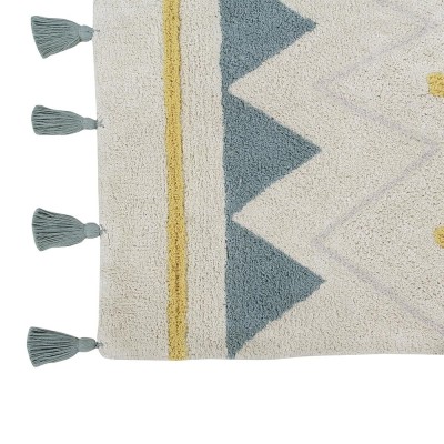 Tappeto lavabile Azteca Natural Vintage blu L Lorena Canals 2