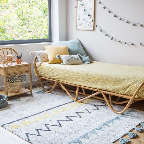 Washable rug Azteca Natural Vintage blue L Lorena Canals