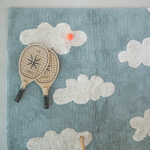 Tappeto lavabile Clouds vintage blu Lorena Canals