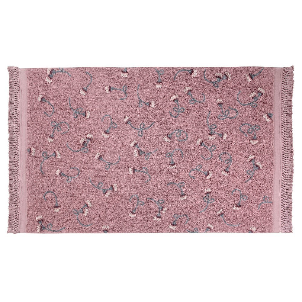 Washable rug English Garden ash pink Lorena Canals
