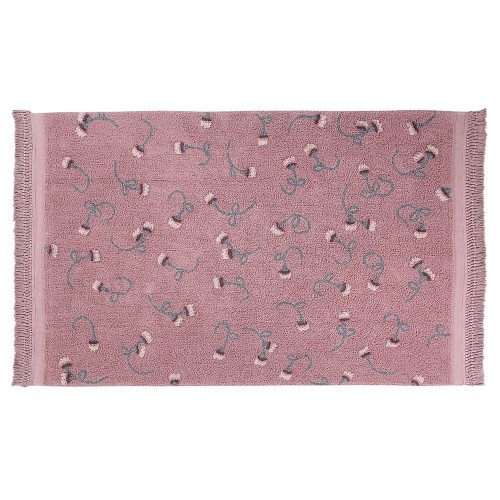 Washable rug English Garden ash pink Lorena Canals