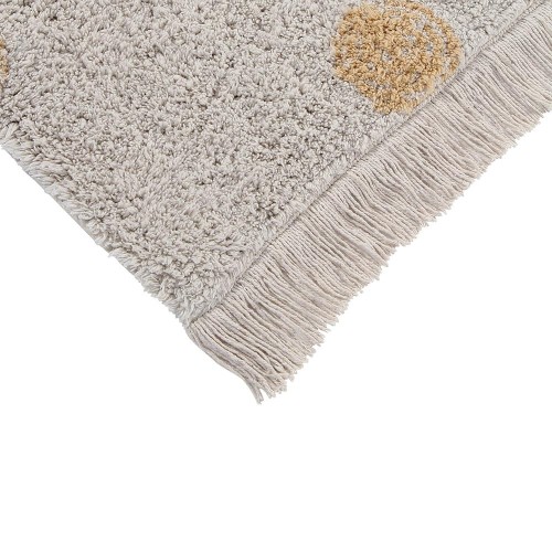 Alfombra lavable Hippy Dots natural & honey Lorena Canals