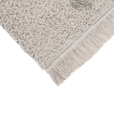 Waschbarer Teppich Hippy Dots natürlich & oliv Lorena Canals 2