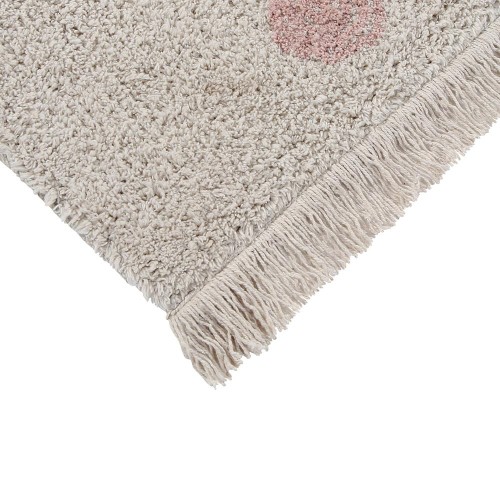 Tapis lavable Hippy Dots naturel & vintage nude Lorena Canals