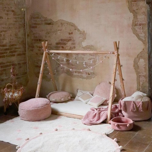 Waschbarer Teppich Hippy Dots natural & vintage nude Lorena Canals