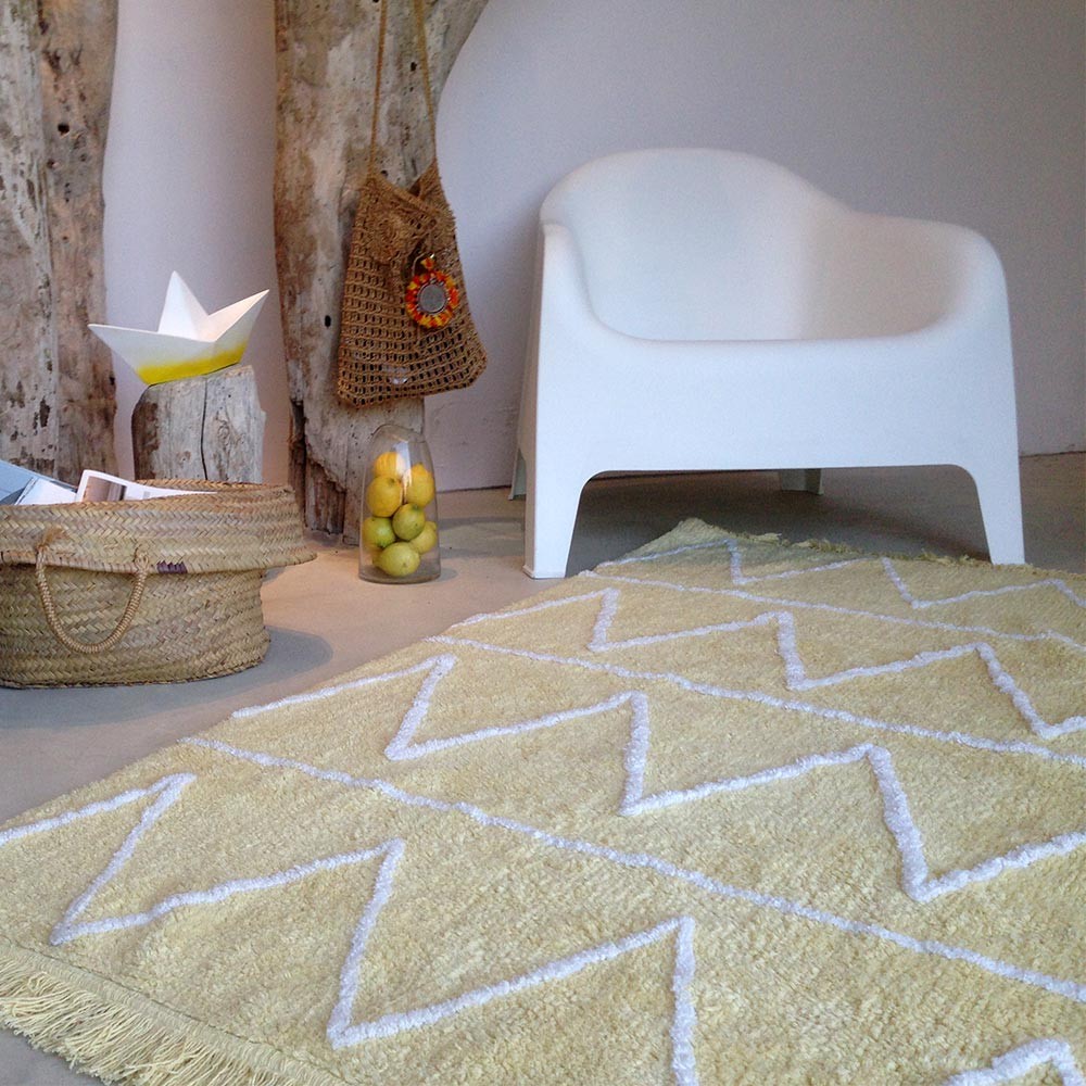 Washable rug Hippy yellow Lorena Canals
