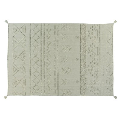 Tapis lavable Tribu olive L Lorena Canals Lorena Canals