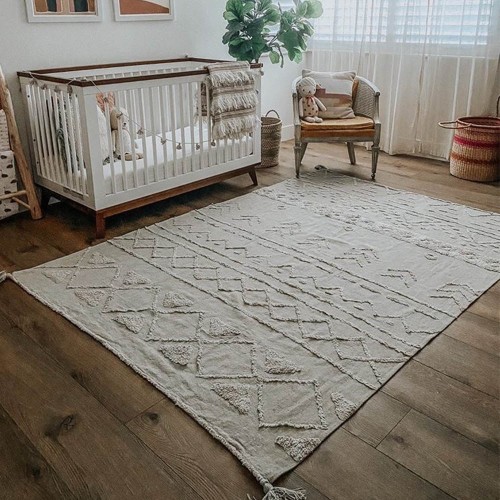 Washable rug Tribu olive XL Lorena Canals