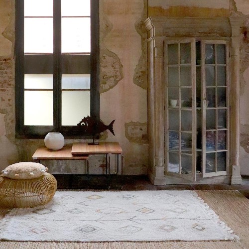 Wasbaar vloerkleed Kaarol aarde Lorena Canals