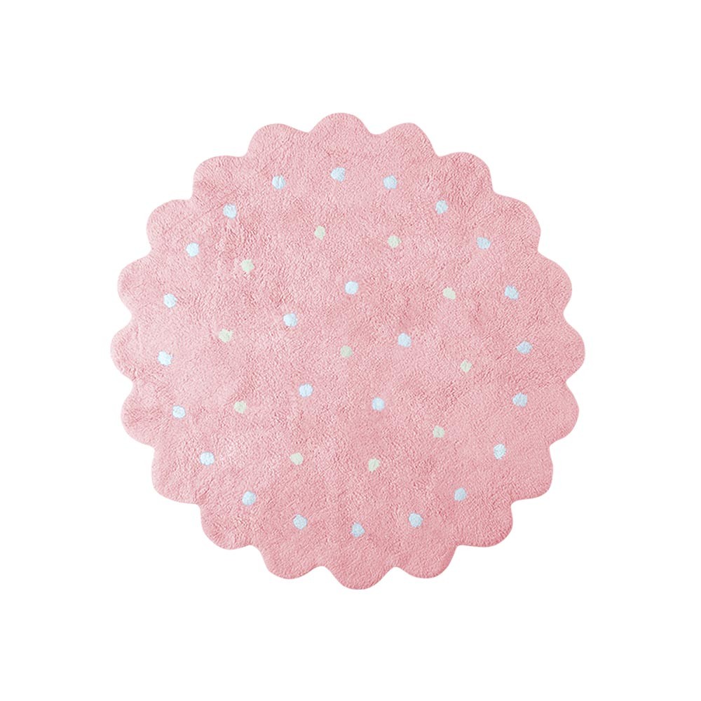 Washable rug Little biscuit pink Lorena Canals