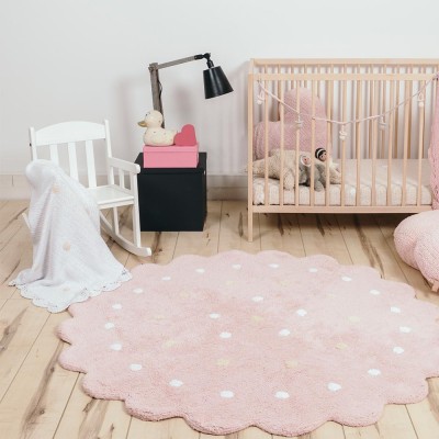 Washable rug Little biscuit pink Lorena Canals