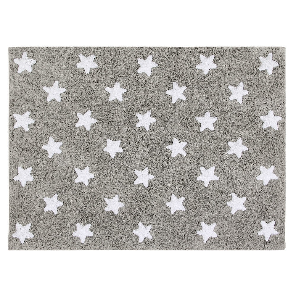 Washable Rug Stars grey & white Lorena Canals