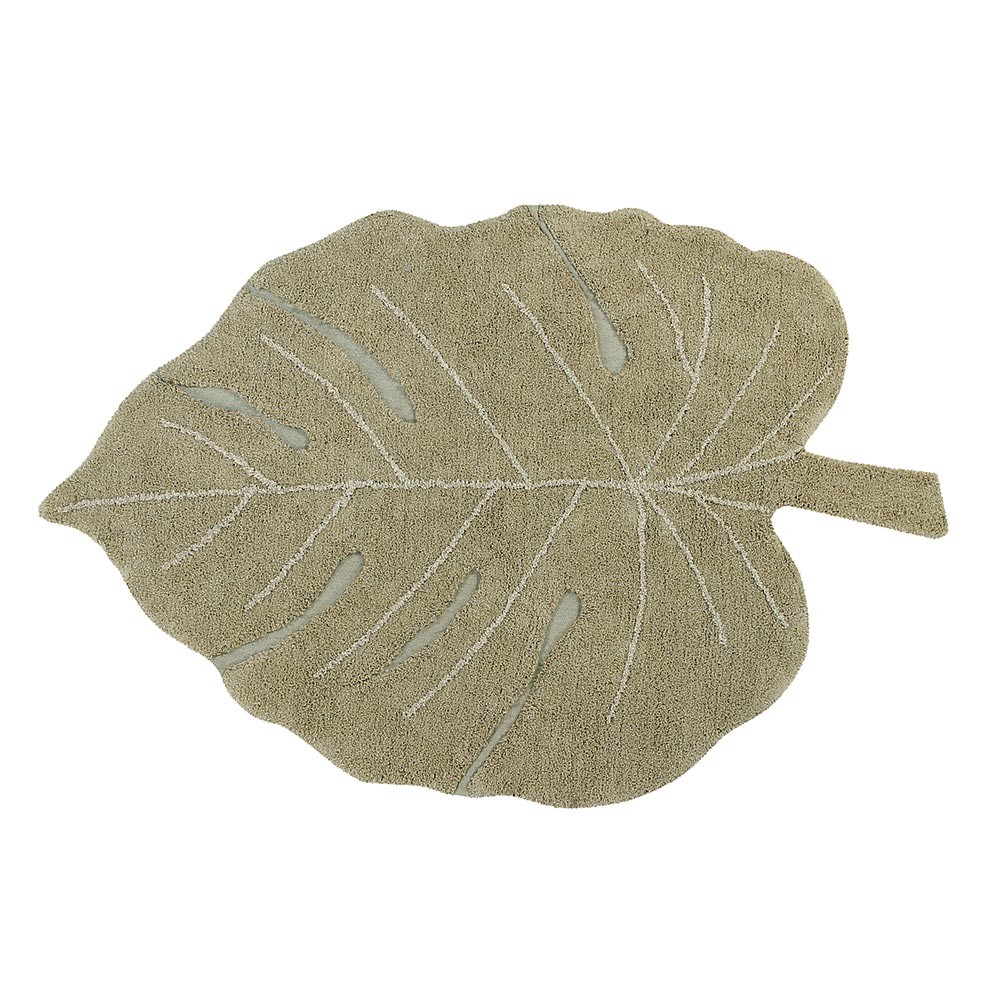 Tapis lavable Monstera olive Lorena Canals