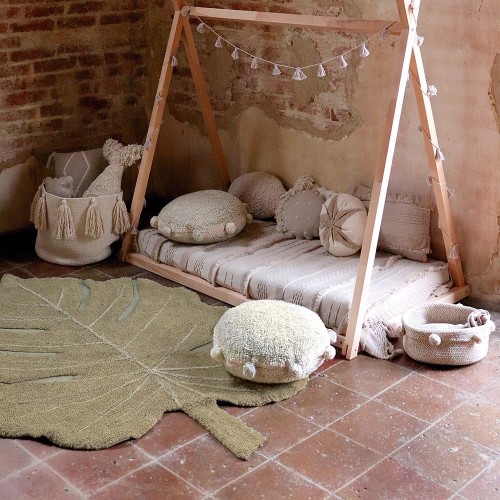 Tapis lavable Monstera olive Lorena Canals