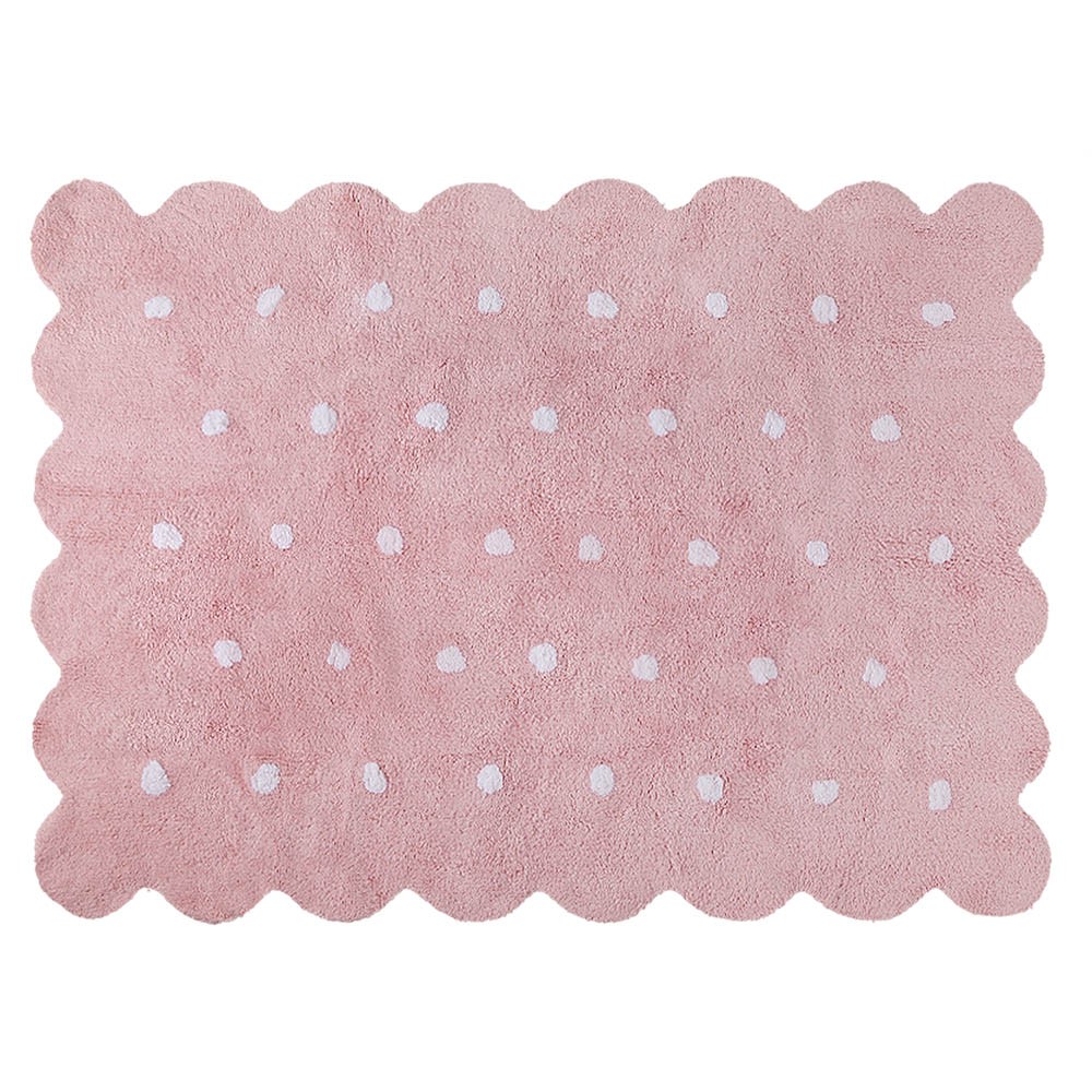 Tapis lavable Biscuit rose Lorena Canals