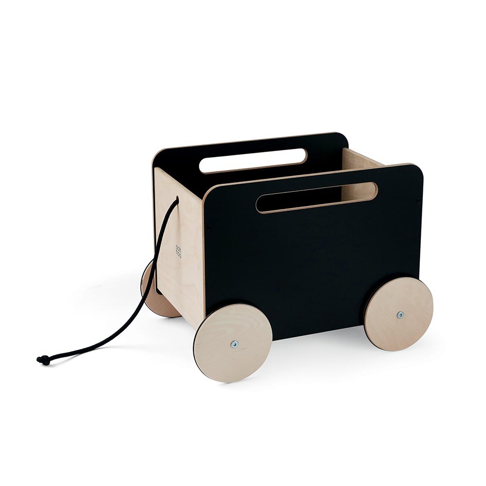 Toy chest on wheels blackboard sides