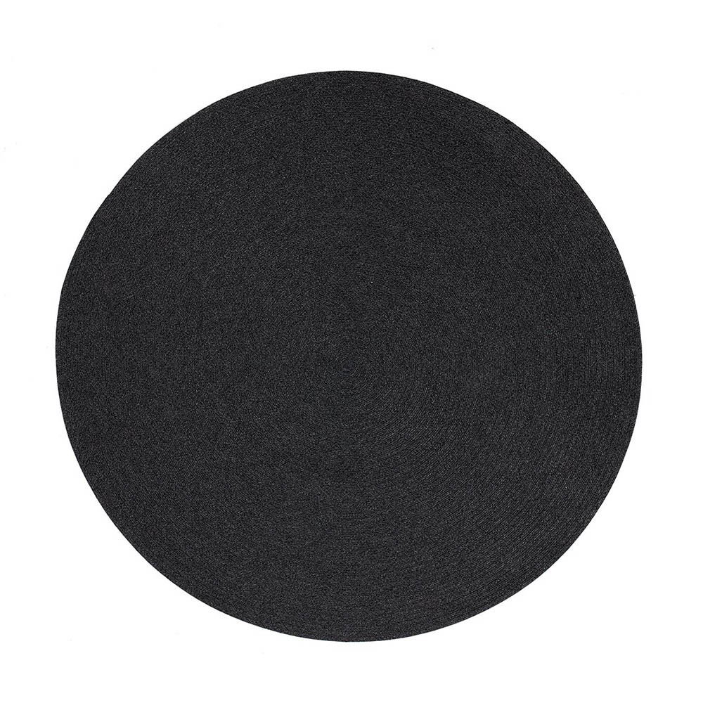 Circle black Rug Ø140 cm