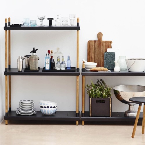 Étagère Shelving haut noir Cane-line