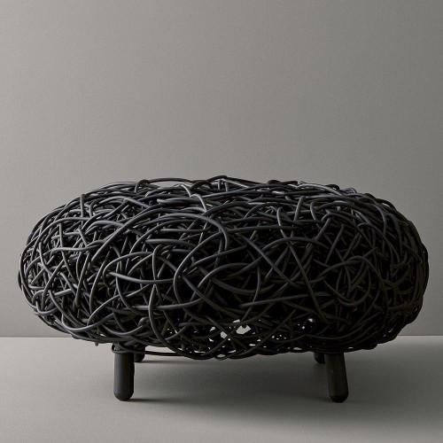 Divine footstool turquoise