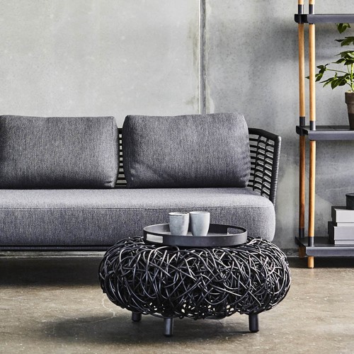 Divine footstool turquoise