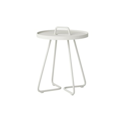 Table d'appoint mobile blanc XS Cane-line