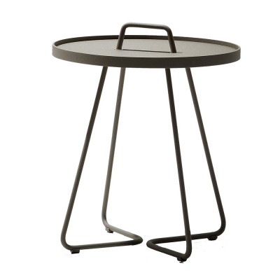 Table d'appoint mobile taupe L Cane-line