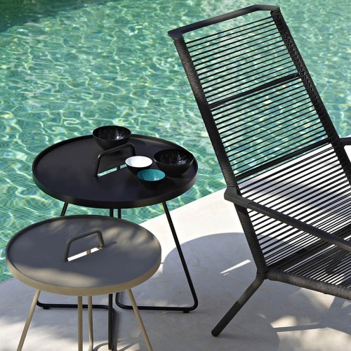 Tavolino mobile nero L Cane-line