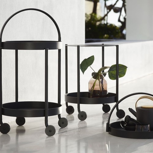 Carrello roll nero Cane-line