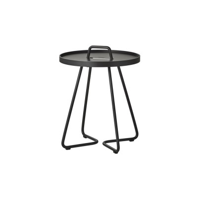 Table d'appoint mobile noire XS Cane-line
