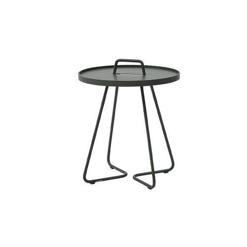Tavolino mobile verde scuro S Cane-line