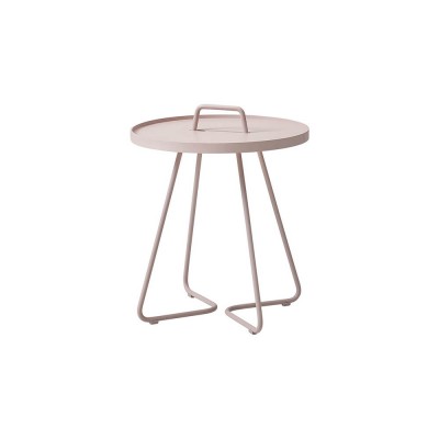 Table d'appoint mobile rose pâle S Cane-line Cane line