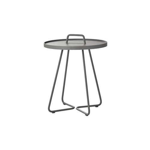 Tavolino mobile grigio chiaro S Cane-line