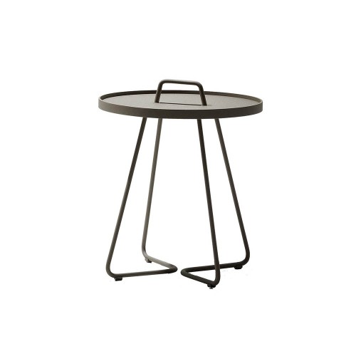 Taupe mobiler Beistelltisch S. Cane-line