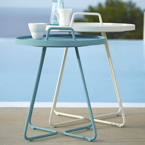 Tavolino mobile azzurro S Cane-line