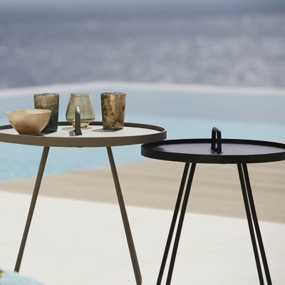 Table d'appoint mobile noir S Cane-line 2