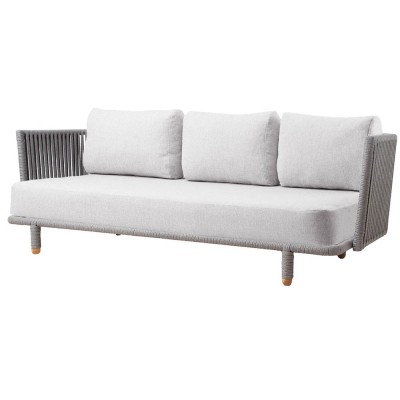 Canapé 3 places blanc Moments Cane-line Cane line