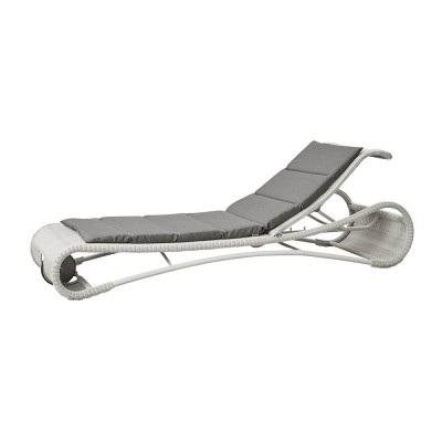 Chaise longue Escape blanc & taupe Cane-line Cane line