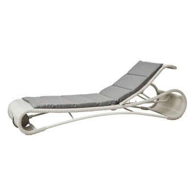 Escape lounge stoel wit & grijs Cane-line Cane line